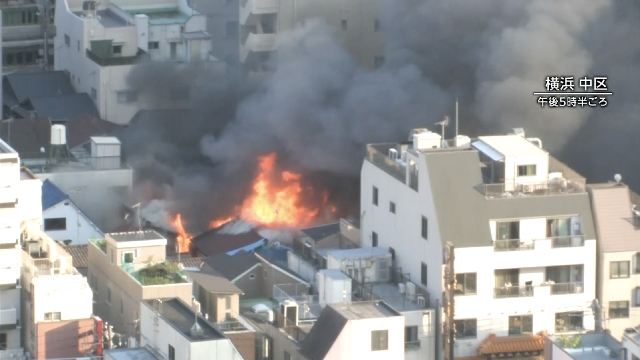 Fire breaks out at Yokohama Chinatown near Tokyo