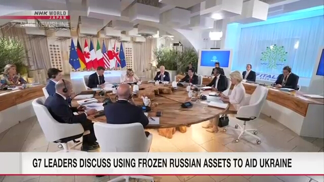 G7 leaders discuss new aid for Ukraine from frozen Russian asset