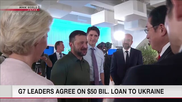 G7 leaders agree on loan to Ukraine worth 50 billion dollars