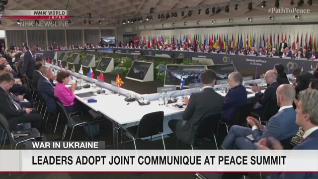 Delegates to Ukraine peace summit adopt joint communique