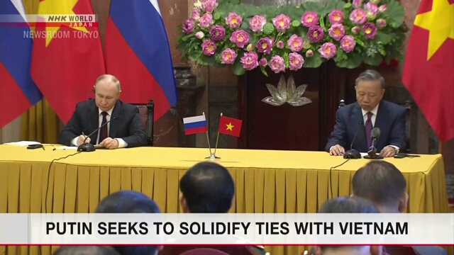 Putin seeks to solidify ties with Vietnam