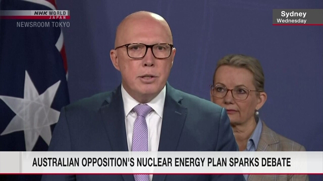 Australian opposition's nuclear energy plan sparks debate