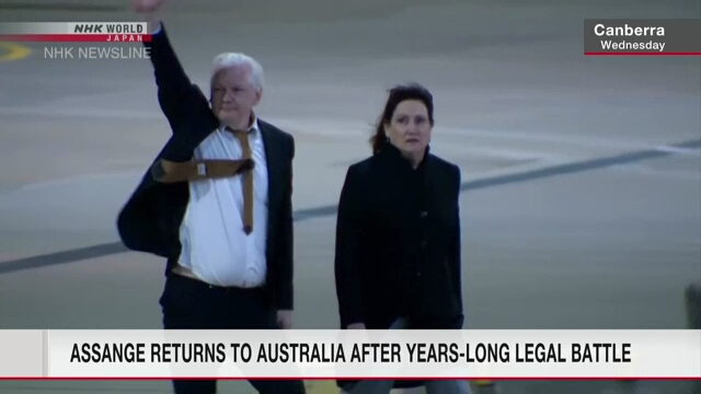 WikiLeaks founder Julian Assange back in Australia after US guilty plea