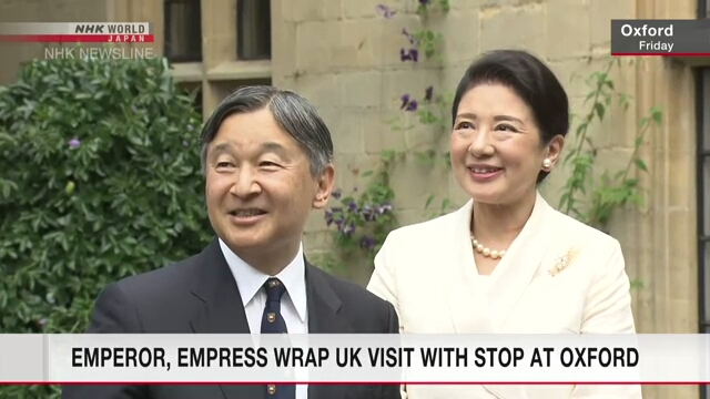 Emperor, Empress wrap UK visit with stop at Oxford