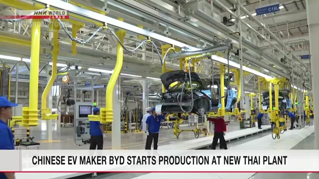 Chinese EV maker BYD starts production at new Thai plant