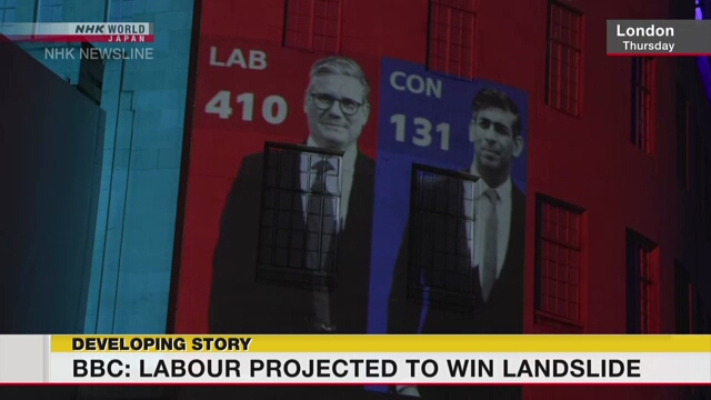 BBC: Opposition Labour Party set for landslide victory in UK general election