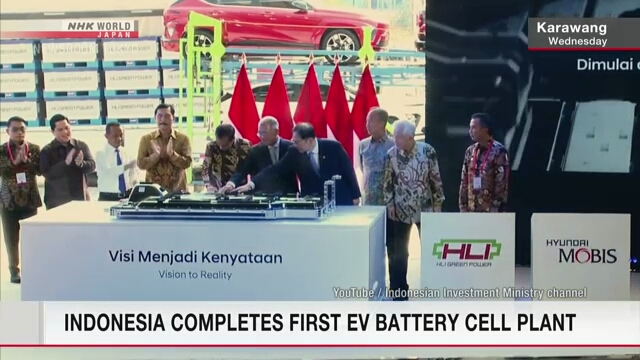 Indonesia completes first EV battery cell plant