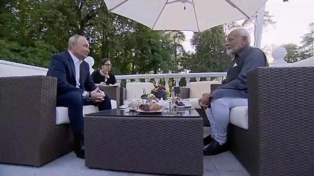 Putin, Modi meet in Moscow