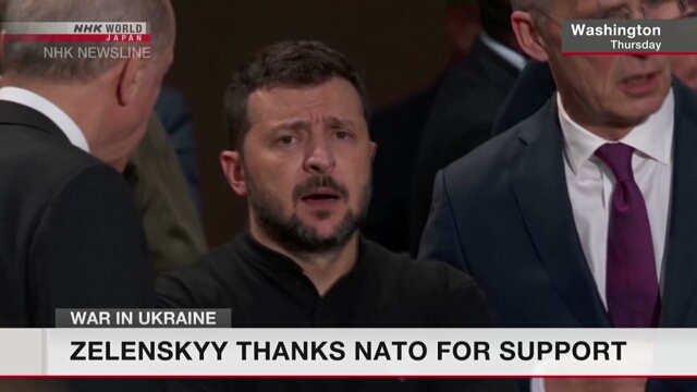 Zelenskyy thanks NATO for support