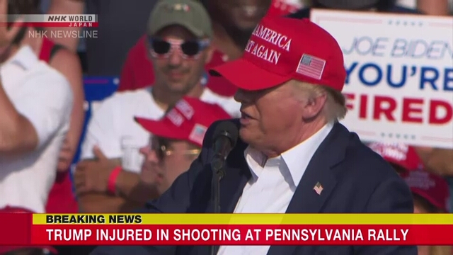 Trump injured in shooting at Pennsylvania rally, suspected shooter dead