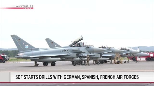 Japan's SDF starts joint drills with German, Spanish, French air forces