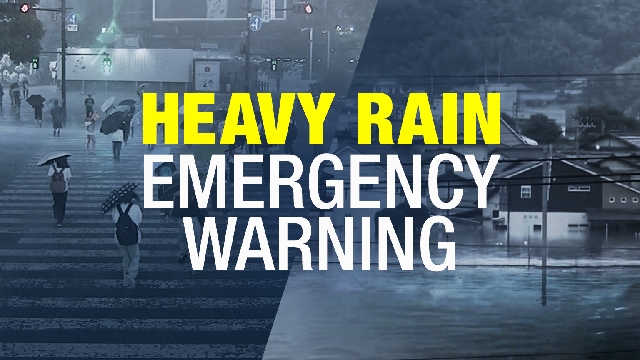 Heavy rain emergency warning issued for Yamagata Prefecture for 2nd time in day