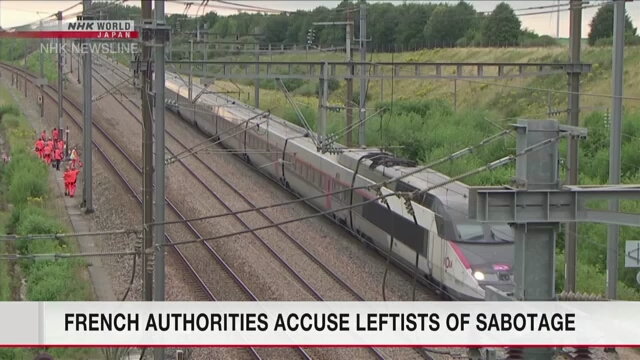 French authorities accuse leftists of TGV rail network sabotage