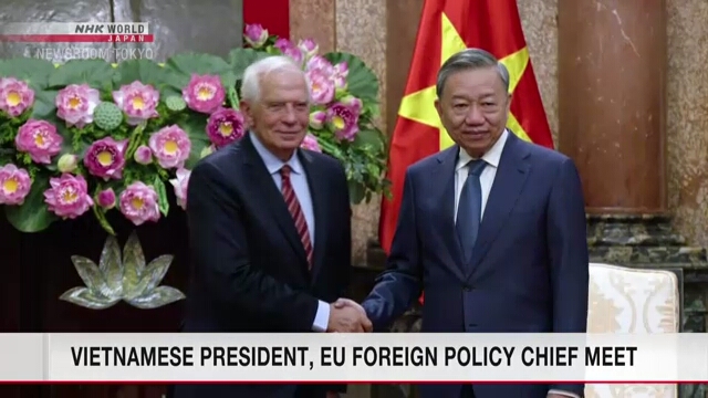 Vietnamese president, EU foreign policy chief meet