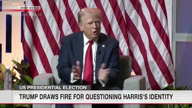 Trump criticized for saying Harris 'happened to turn Black'