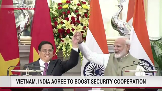 Vietnam, India agree to boost security cooperation