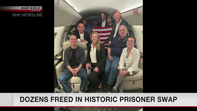 Dozens freed in historic prisoner swap