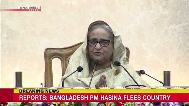 Reports: Bangladesh PM Hasina flees country