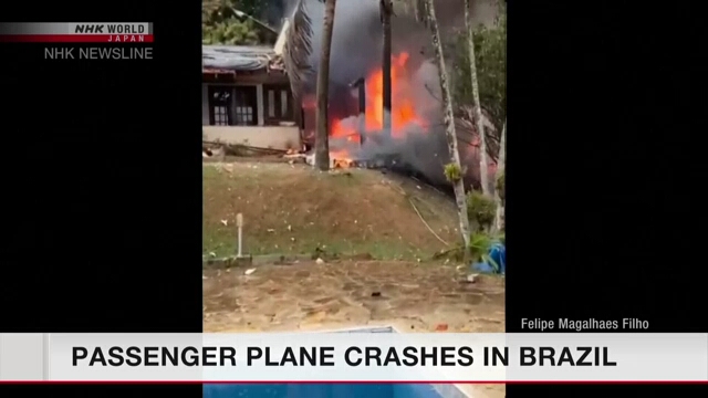 Passenger plane carrying 62 people crashes in Brazil