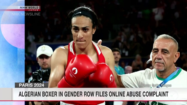 Algerian boxer in gender row files online abuse complaint