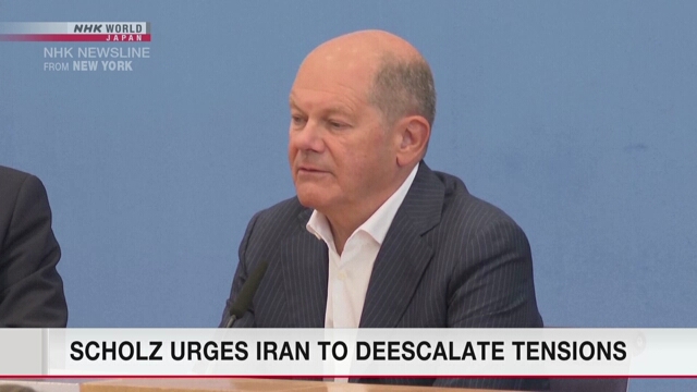 Scholz urges Iran to deescalate tensions