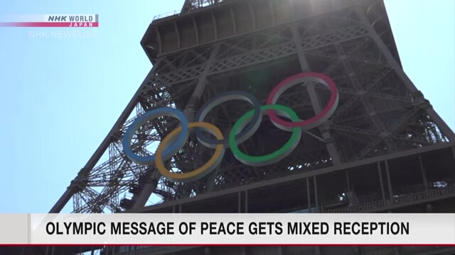 Olympic message of peace gets mixed reception