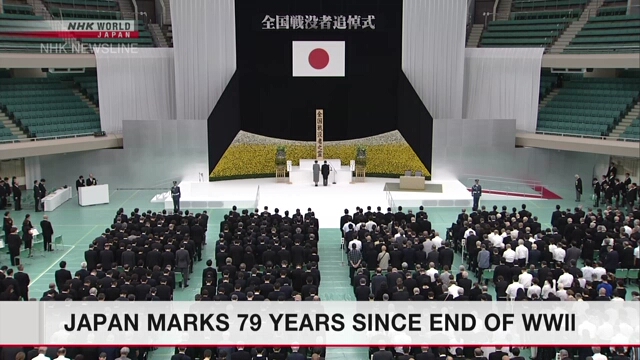 Japan commemorates war dead 79 years after end of World War II