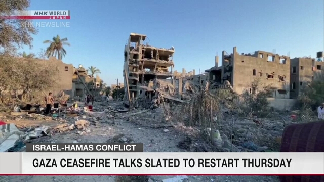 Gaza ceasefire negotiations slated to restart Thursday