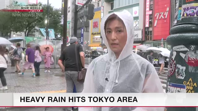 Heavy rain hits Tokyo area as typhoon Ampil nears