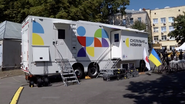 Ukraine's public broadcaster gets outside broadcasting van from Japan