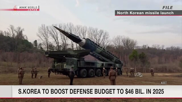 S.Korea's 2025 draft defense budget grows 3.6% year on year