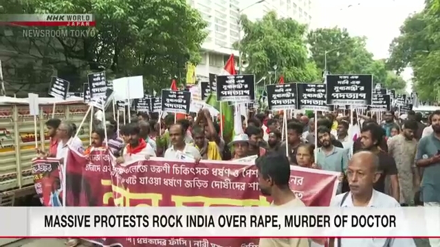 Massive protests rock India over rape, murder of doctor