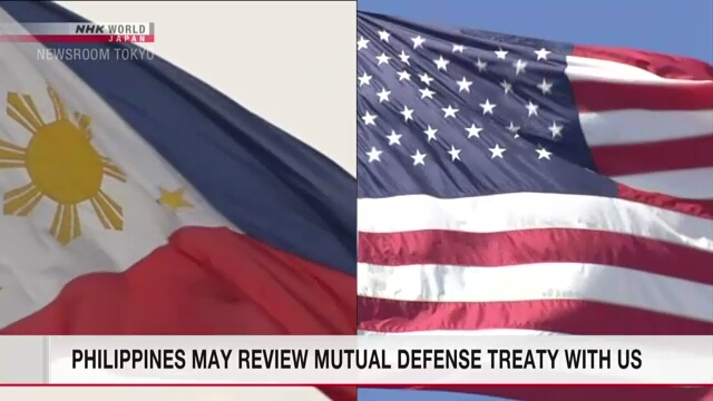 Philippines may review defense treaty with US