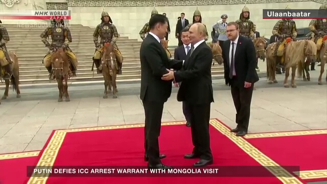 Putin visits Mongolia, despite international arrest warrant