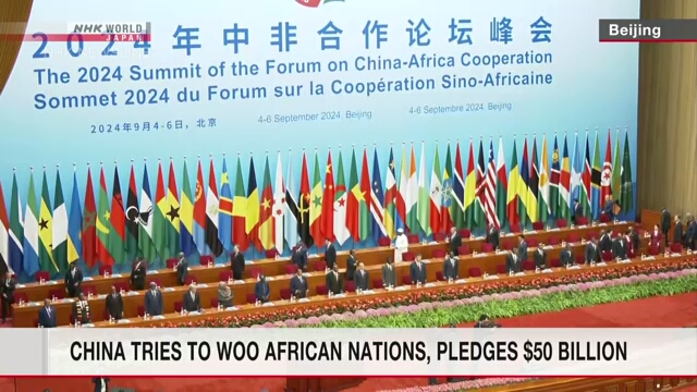 China pledges over $50 bil. financial support to modernize African nations