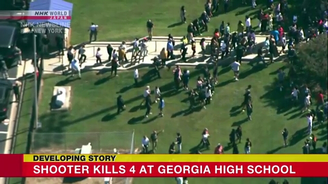 Four killed in school shooting in US state of Georgia