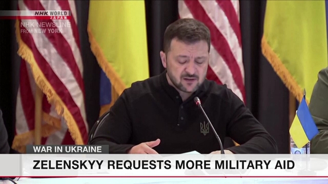 Zelenskyy requests more military aid from Western allies