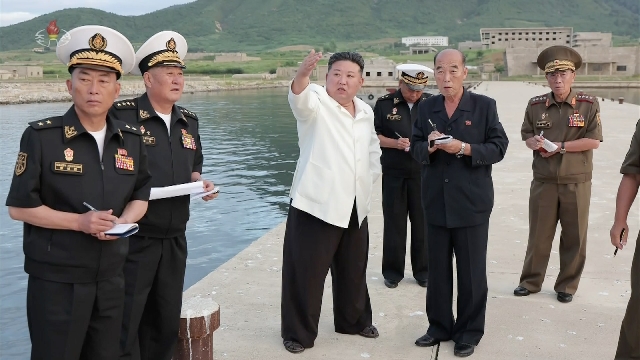 North Korea's Kim stresses need to boost naval power