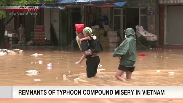 Remnants of typhoon compound misery in Vietnam, Thailand