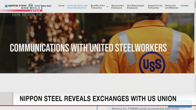 Nippon Steel reveals exchanges with US union