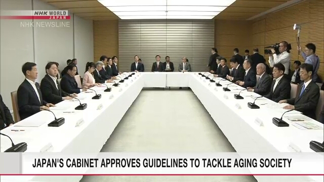 Japan's government endorses guidelines aimed at tackling nation's aging society