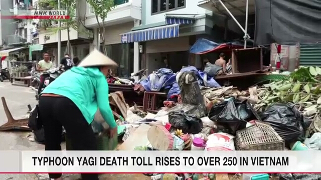 Death toll in Vietnam exceeds 250 after Typhoon Yagi