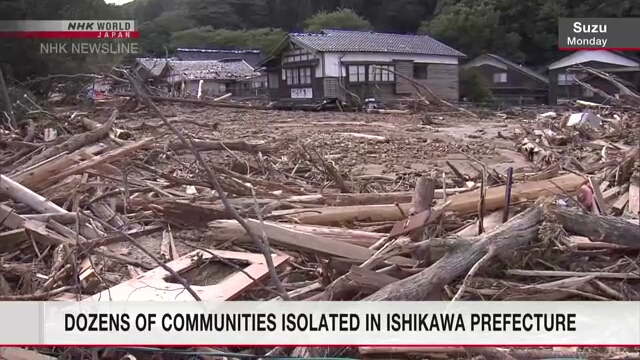 Dozens of Ishikawa communities isolated after record rains