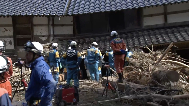 Search continues one week after record rains in central Japan