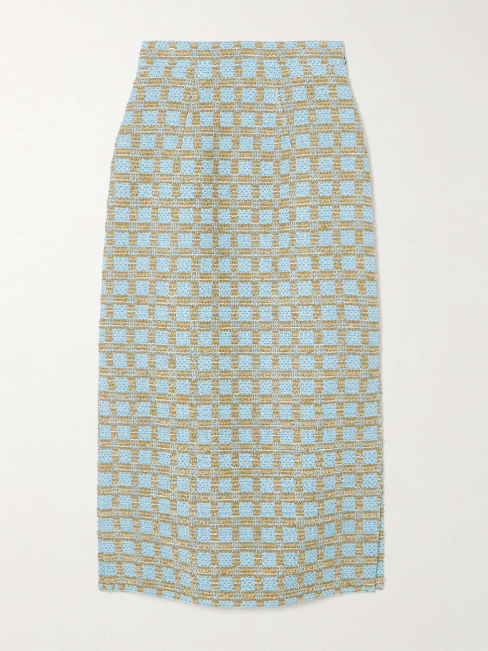 Ariceli checked bouclé midi skirt