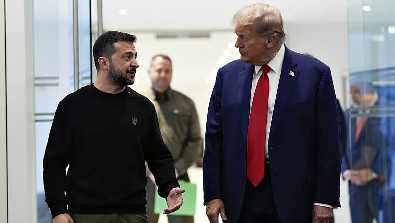 Volodymyr Zelenskyy and Donald Trump held a meeting in late September.