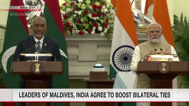 Leaders of Maldives, India agree to boost bilateral ties