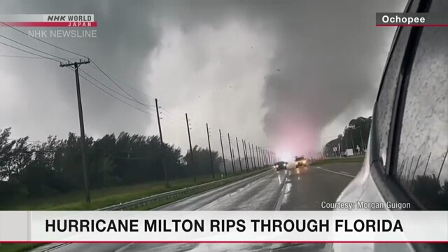 Hurricane Milton leaves millions of US homes without power