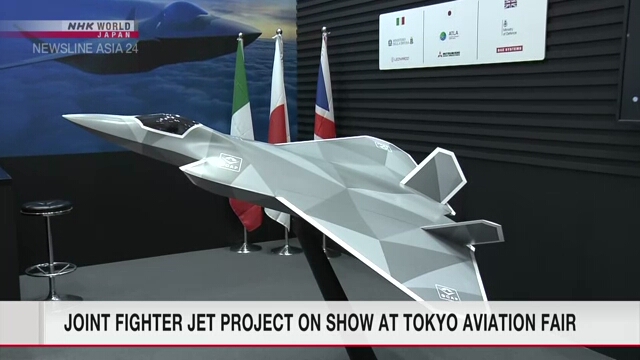 Joint fighter jet project on show at Tokyo aviation fair