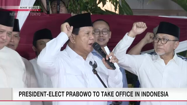 President-elect Prabowo to take office in Indonesia